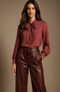 tie front blouse